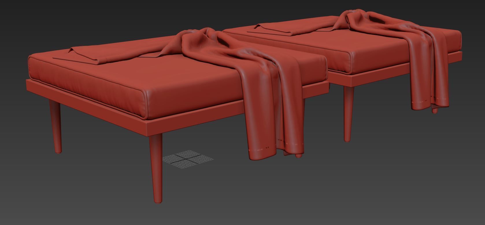 Ottoman by Casara Modern 3D model_12