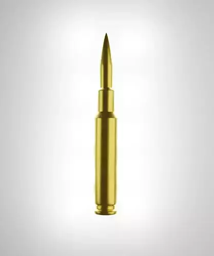 Bullet 3d model gold