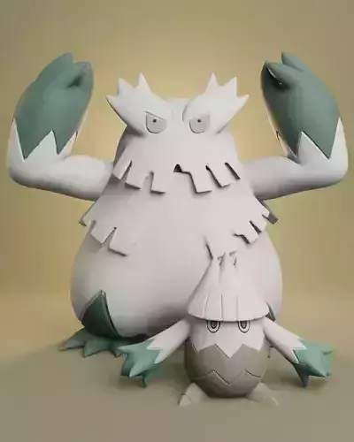 Pokemon - Snover and Abomasnow