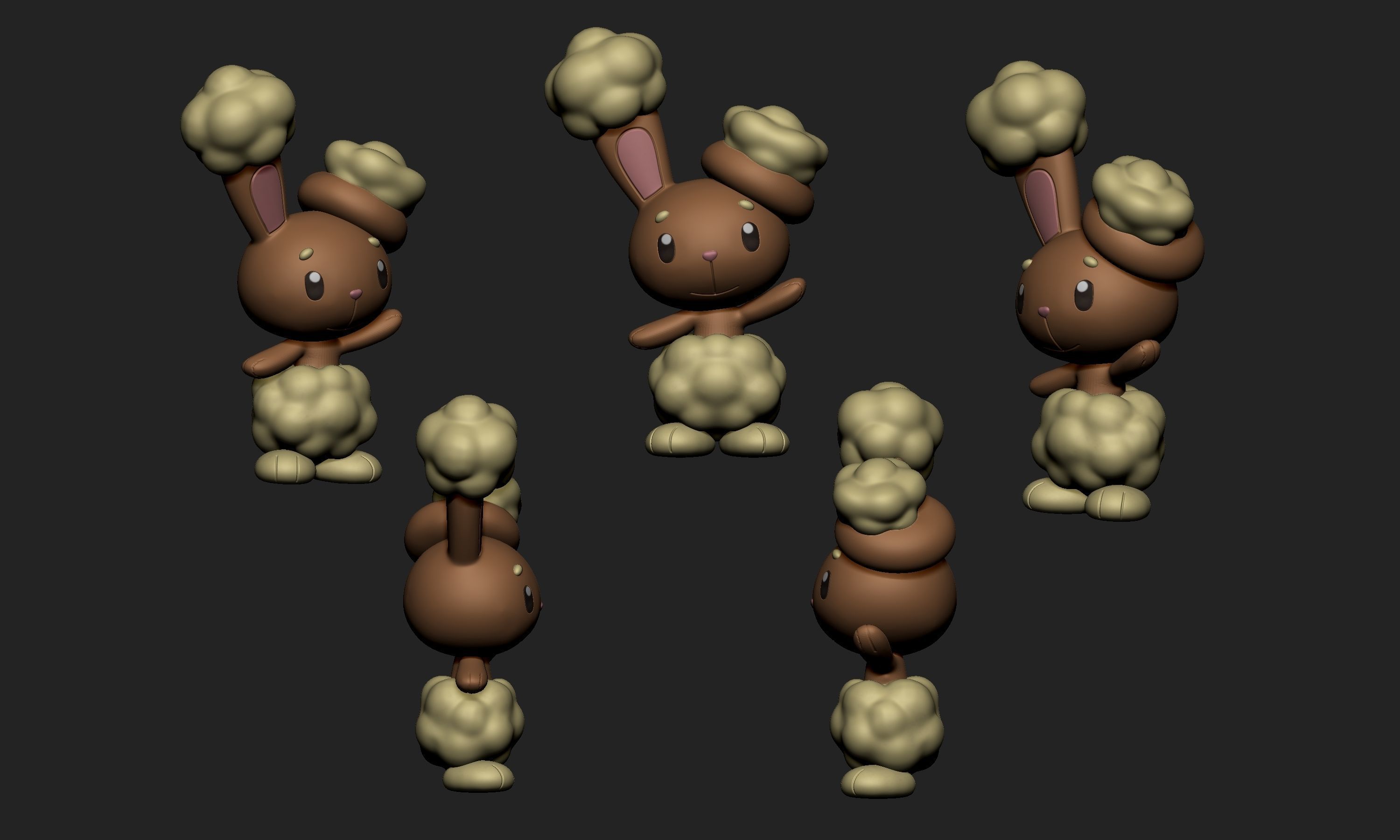 Pokemon - Buneary 3D print model_2