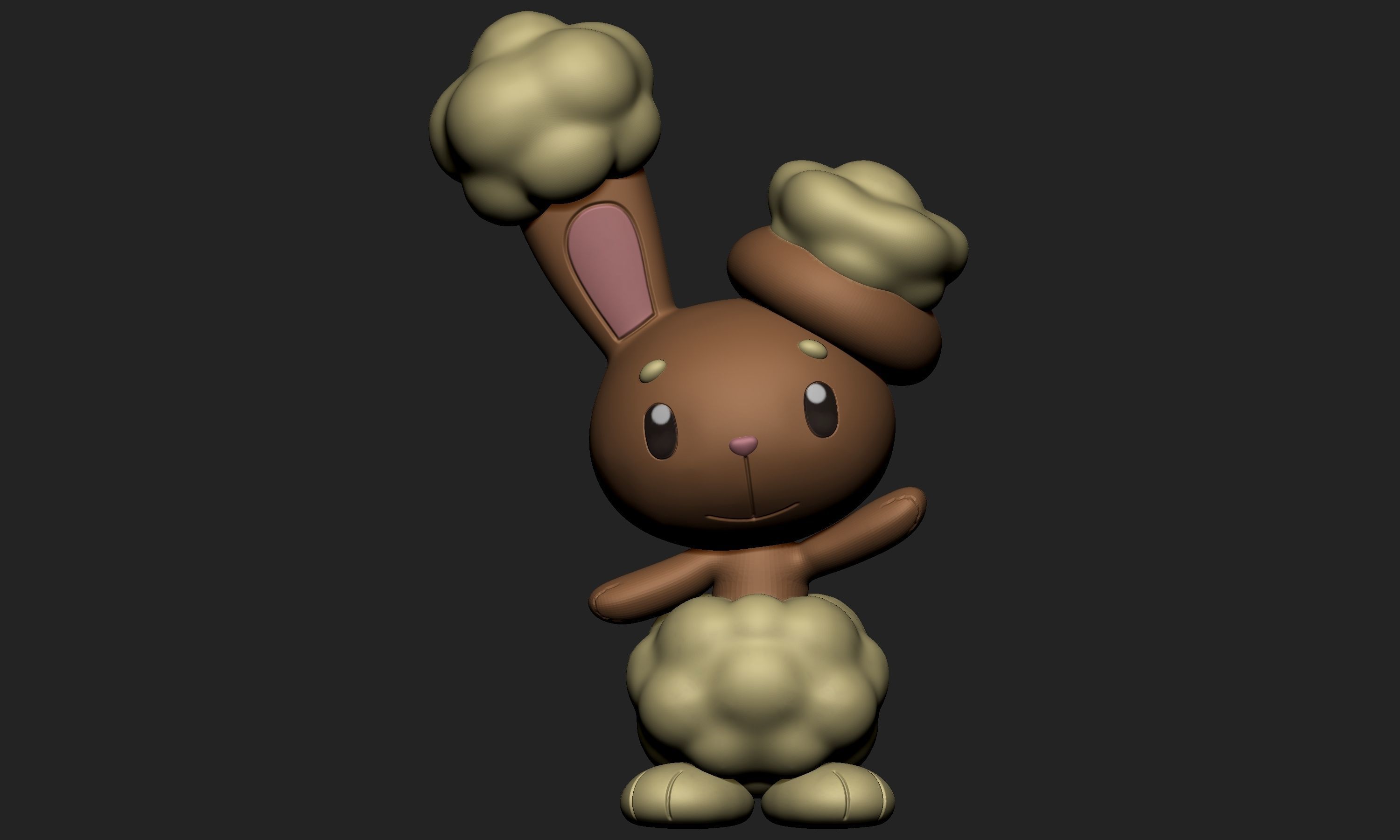 Pokemon - Buneary 3D print model_1