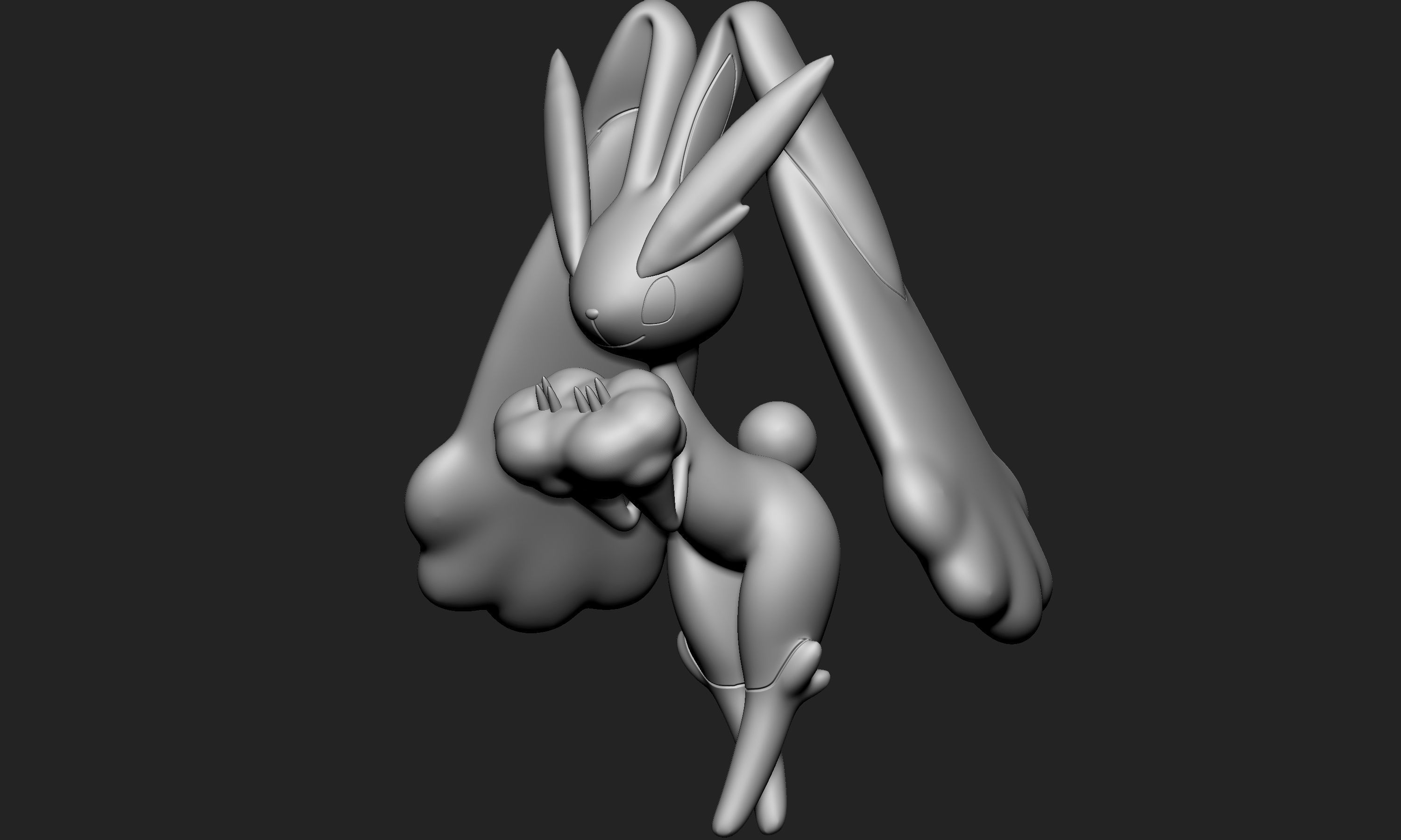 Pokemon - Buneary and Lopunny 3D print model_9