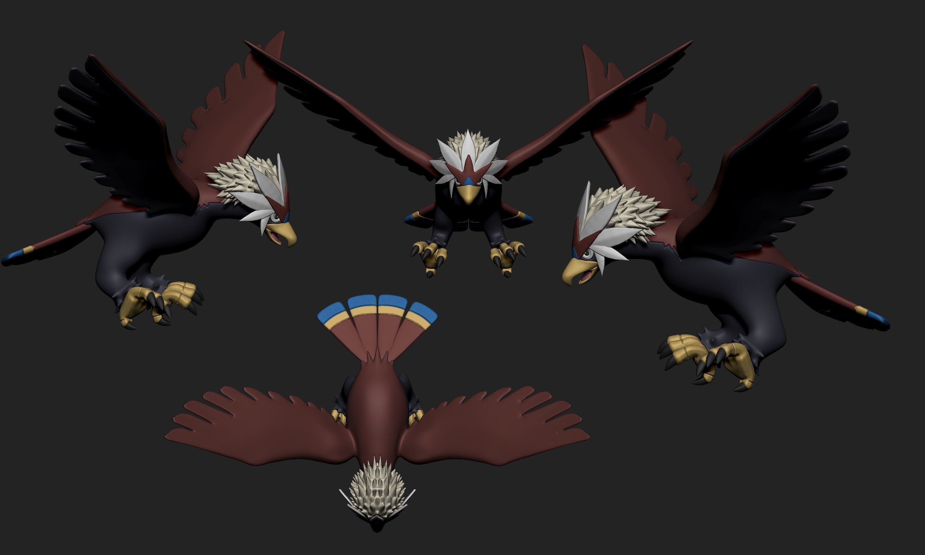 Pokemon - Braviary 3D print model_6