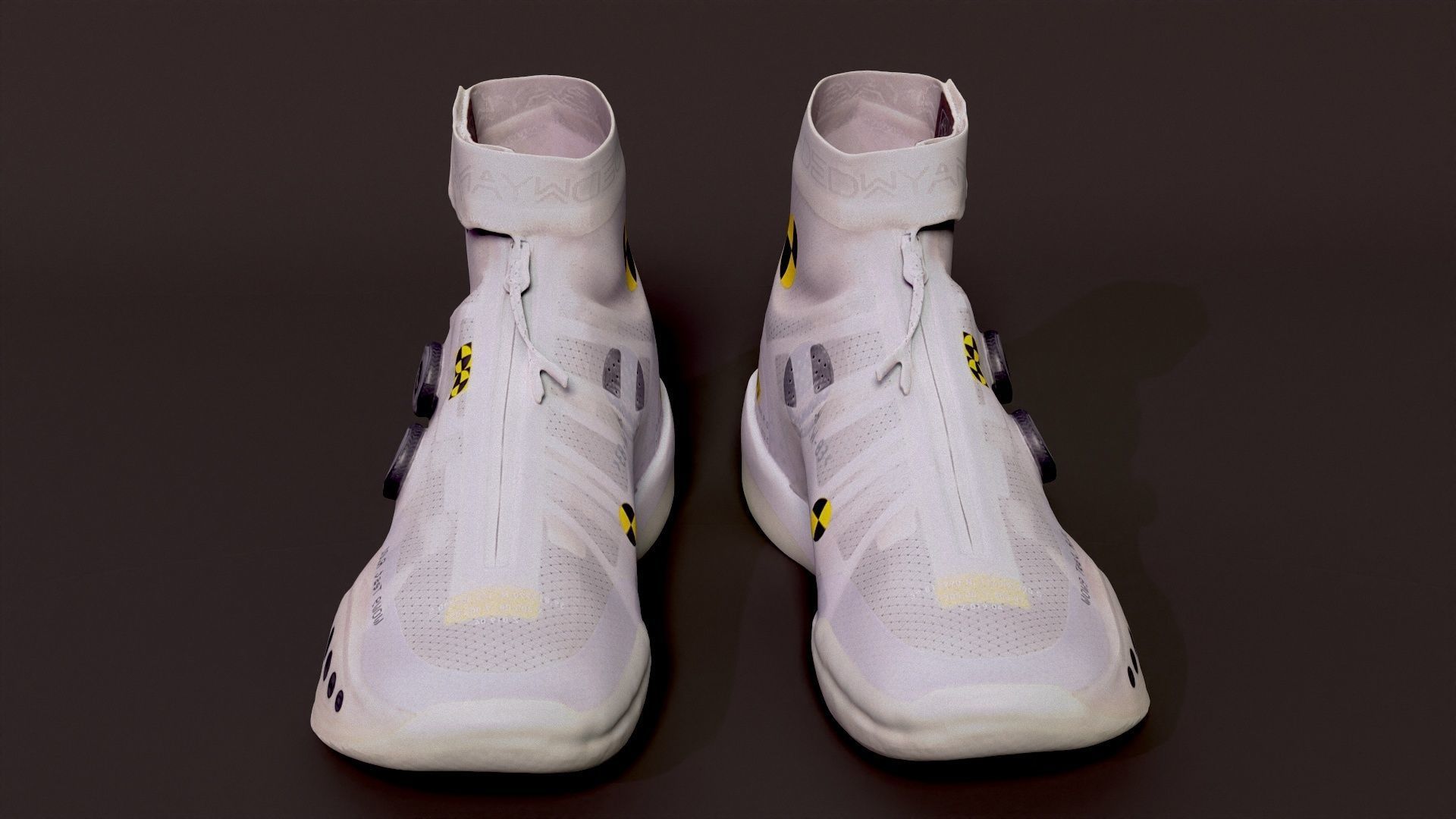 Cyberpunk fashion sneaker scifi future shoes footwear Low-poly 3D model_1