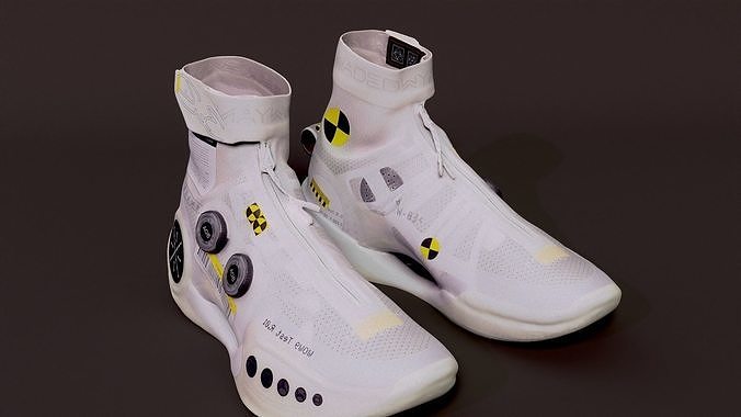 Cyberpunk fashion sneaker scifi future shoes footwear Low-poly 3D model