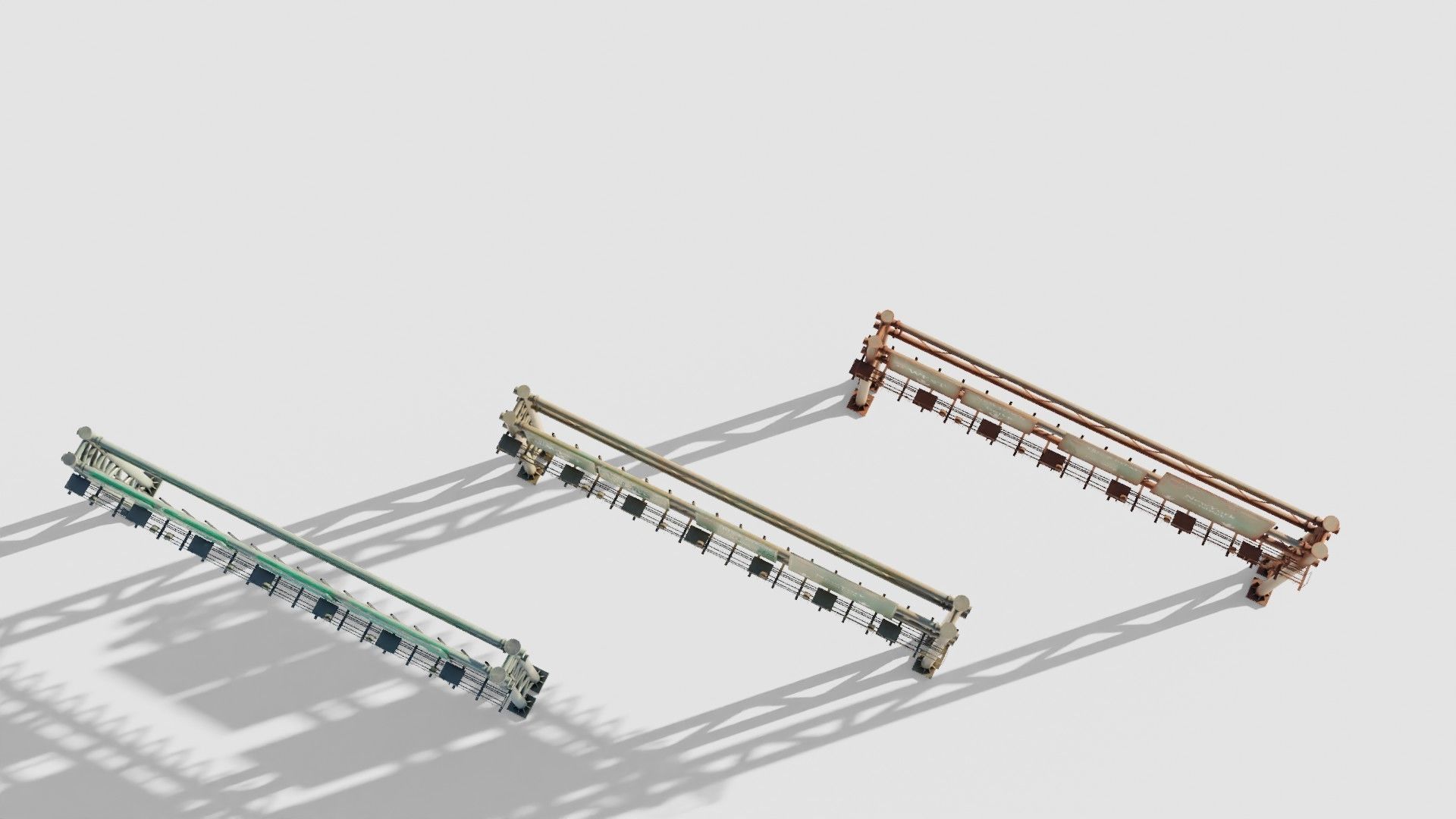 highway bypass with 4k pbr textures clean dirty rusty Low-poly 3D model_18