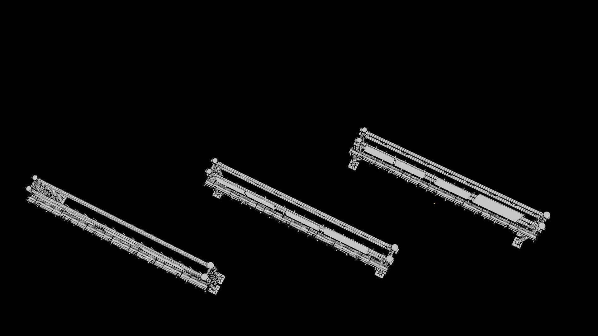 highway bypass with 4k pbr textures clean dirty rusty Low-poly 3D model_11