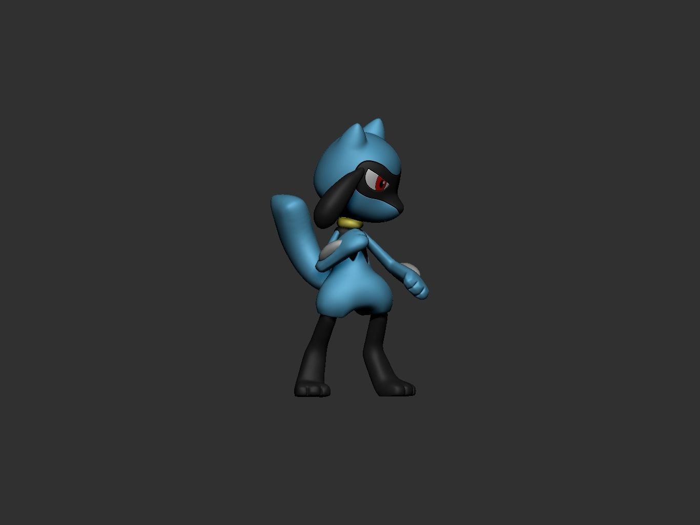 pokemon riolu 3D print model_1