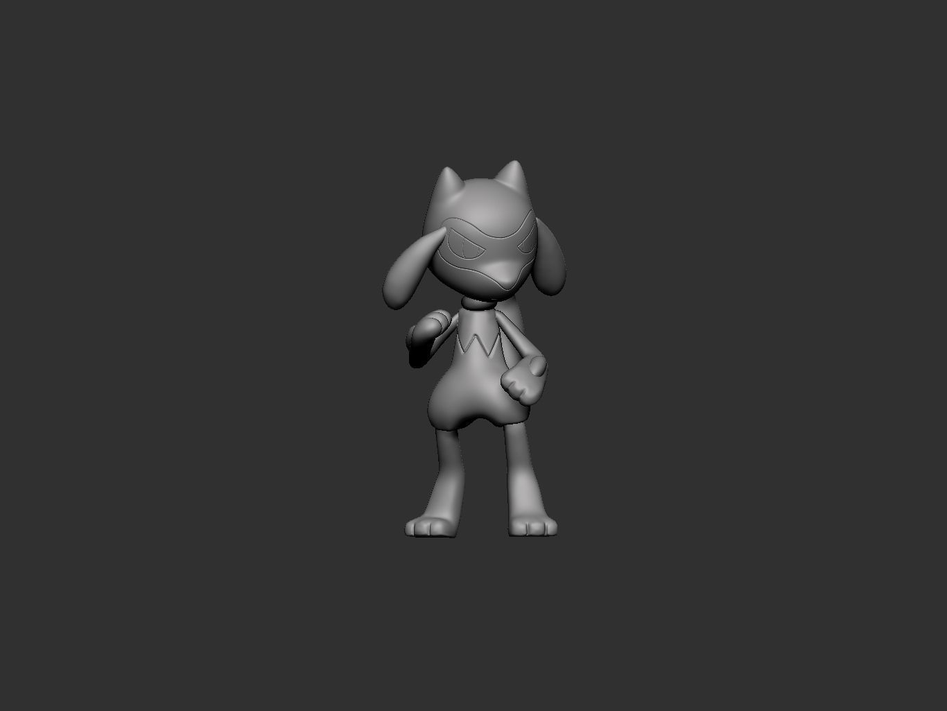 pokemon riolu 3D print model_6