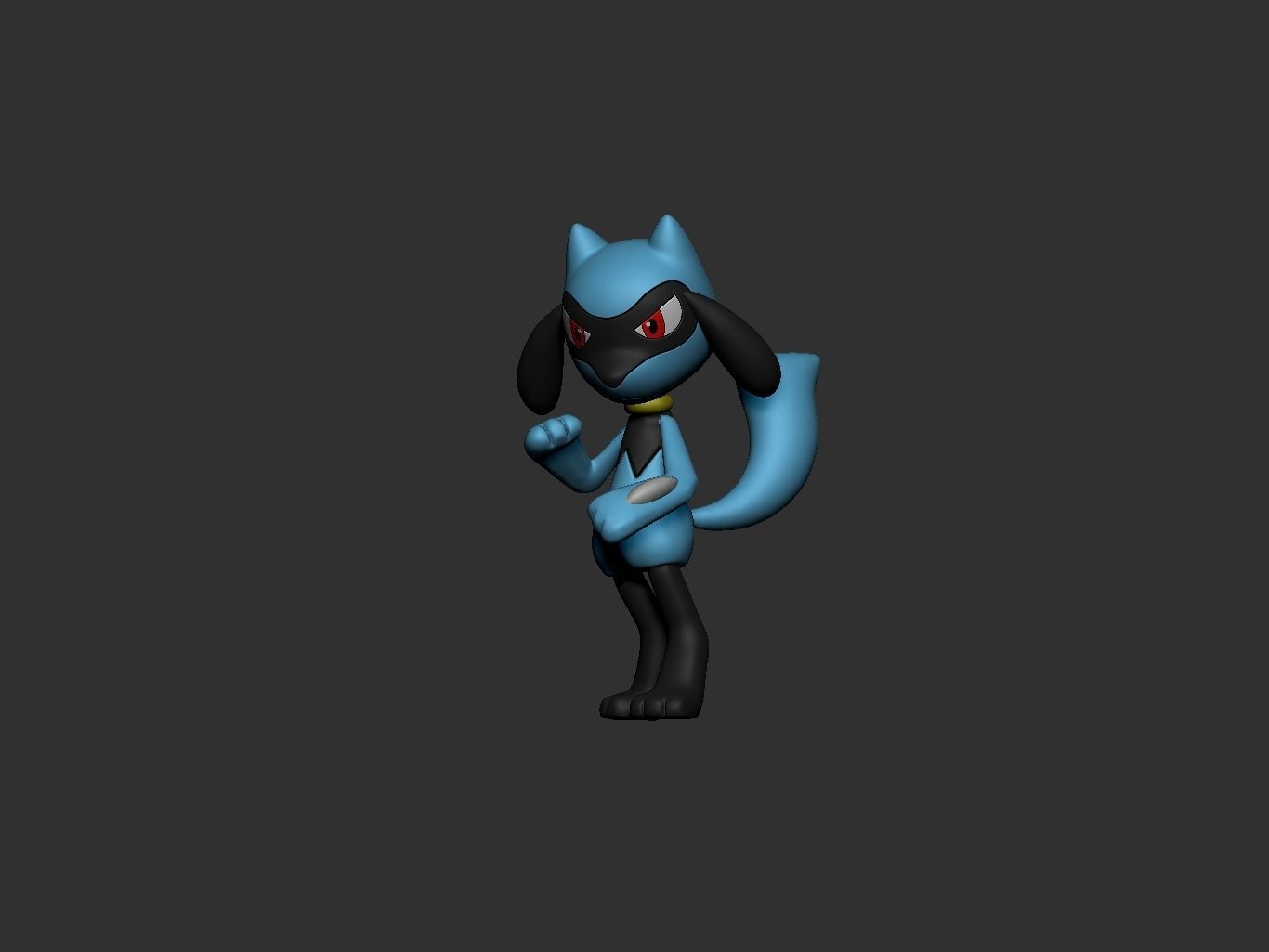 pokemon riolu 3D print model_7