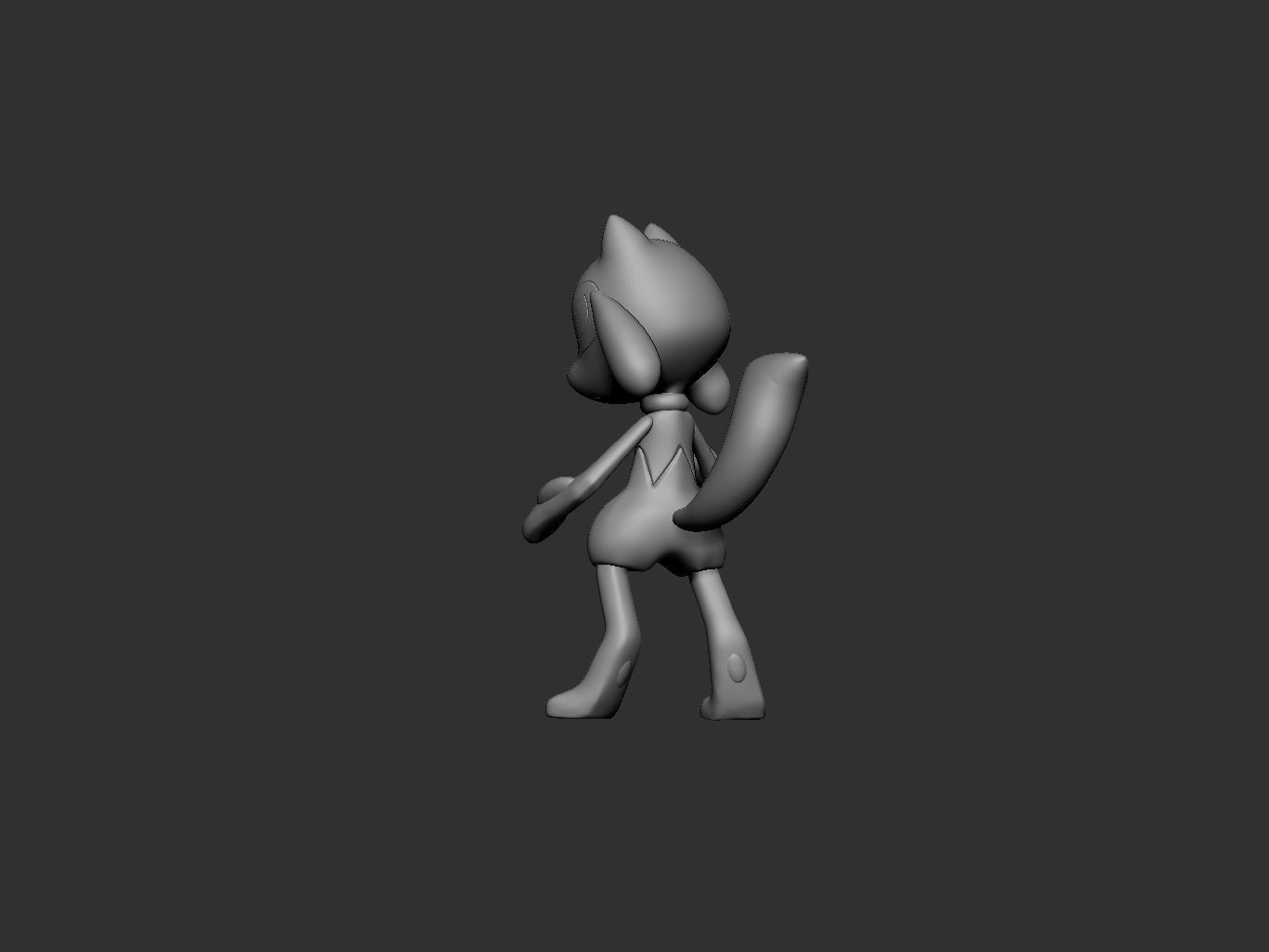 pokemon riolu 3D print model_12