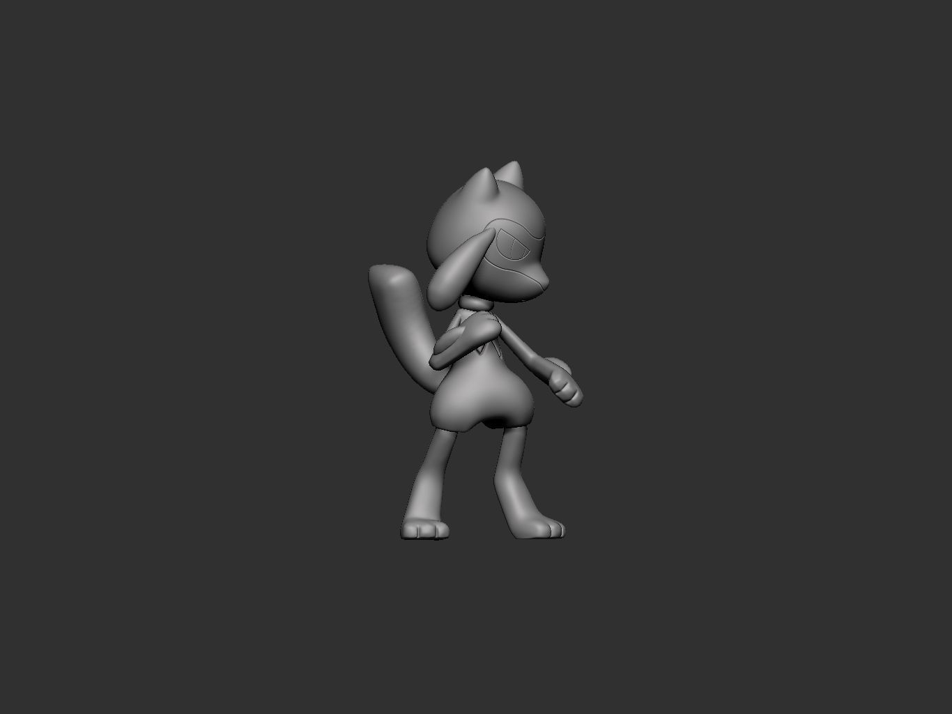 pokemon riolu 3D print model_2