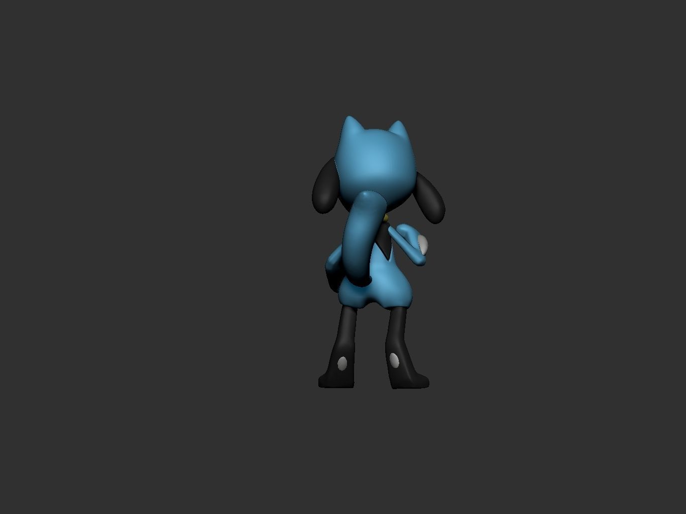 pokemon riolu 3D print model_3