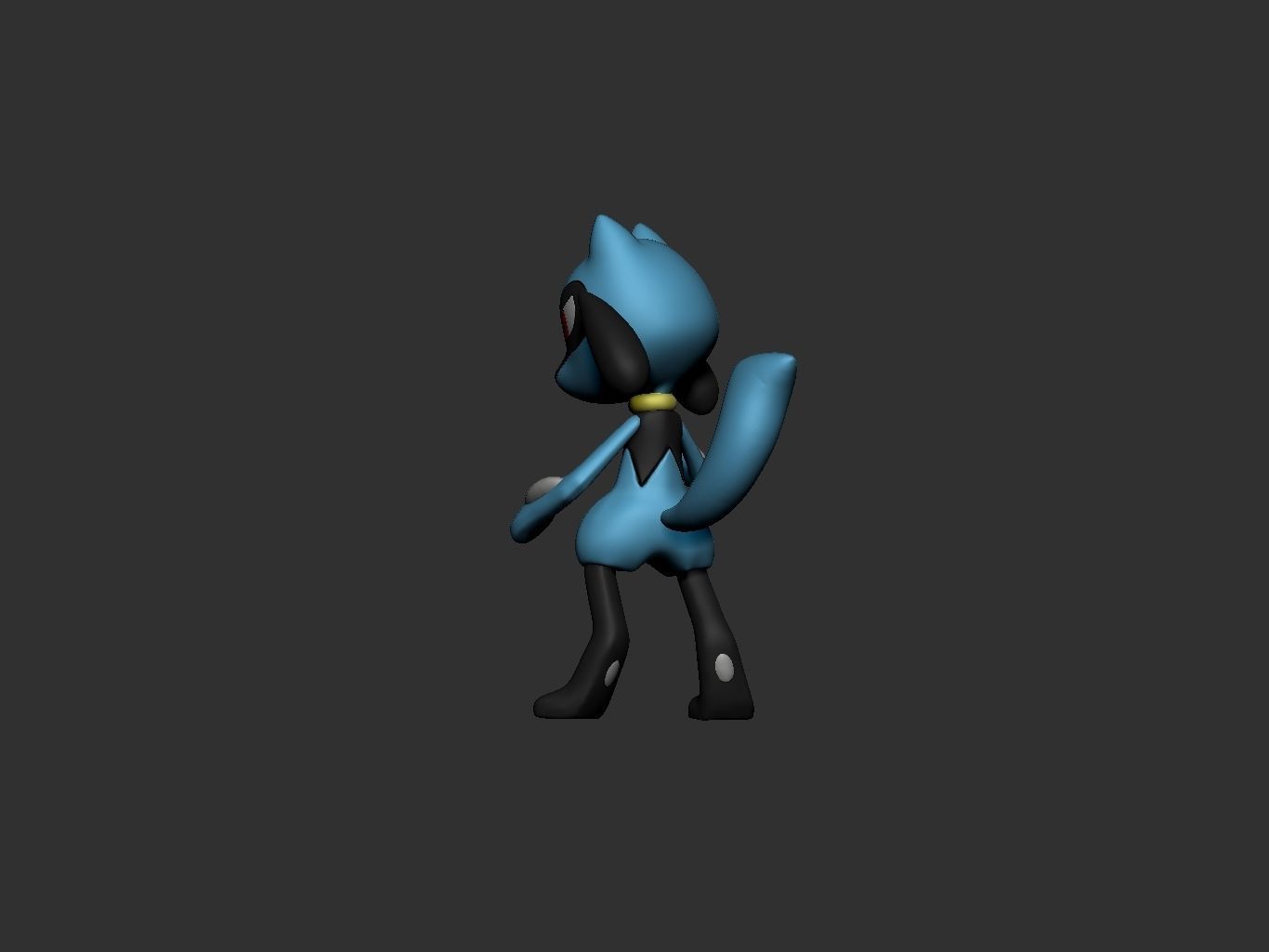 pokemon riolu 3D print model_11
