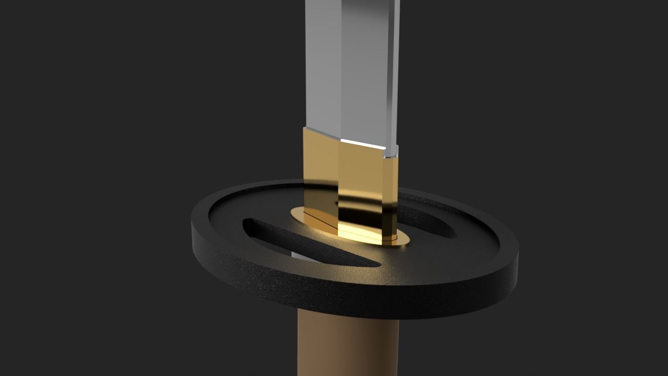 Rurouni Kenshin Reverse Blade Katana - Sakabatou Cosplay Prop 3D print model_1