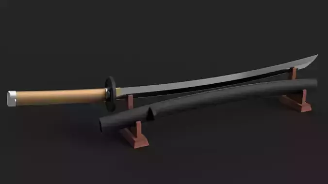 Rurouni Kenshin Reverse Blade Katana - Sakabatou Cosplay Prop 3D print model
