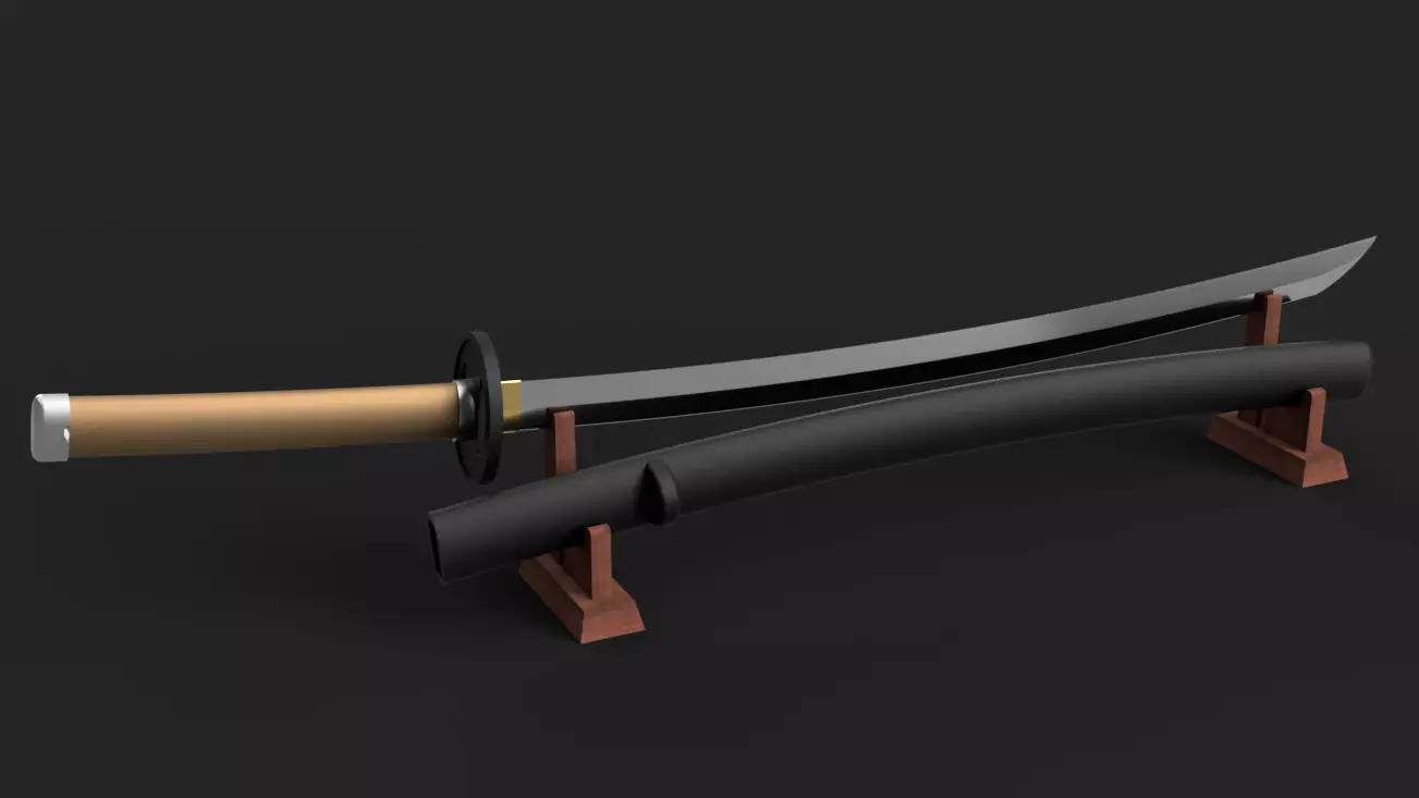 Rurouni Kenshin Reverse Blade Katana - Sakabatou Cosplay Prop 3D print model_0