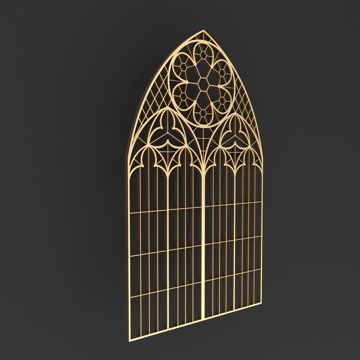 Arabic Gothic Windows 3D model_4