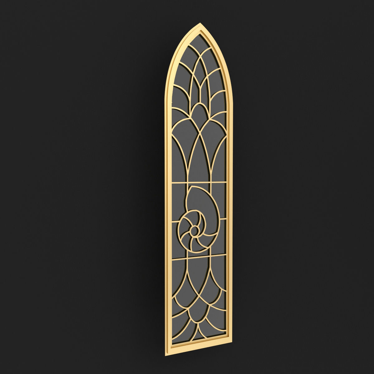 Arabic Gothic Windows 3D model_15