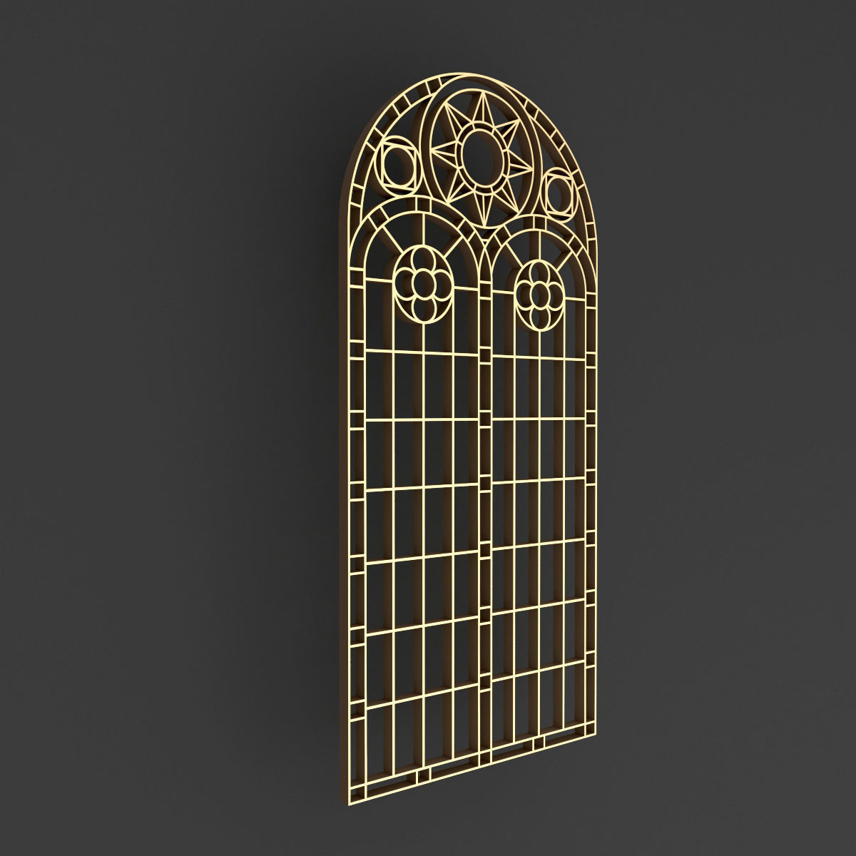Arabic Gothic Windows 3D model_5