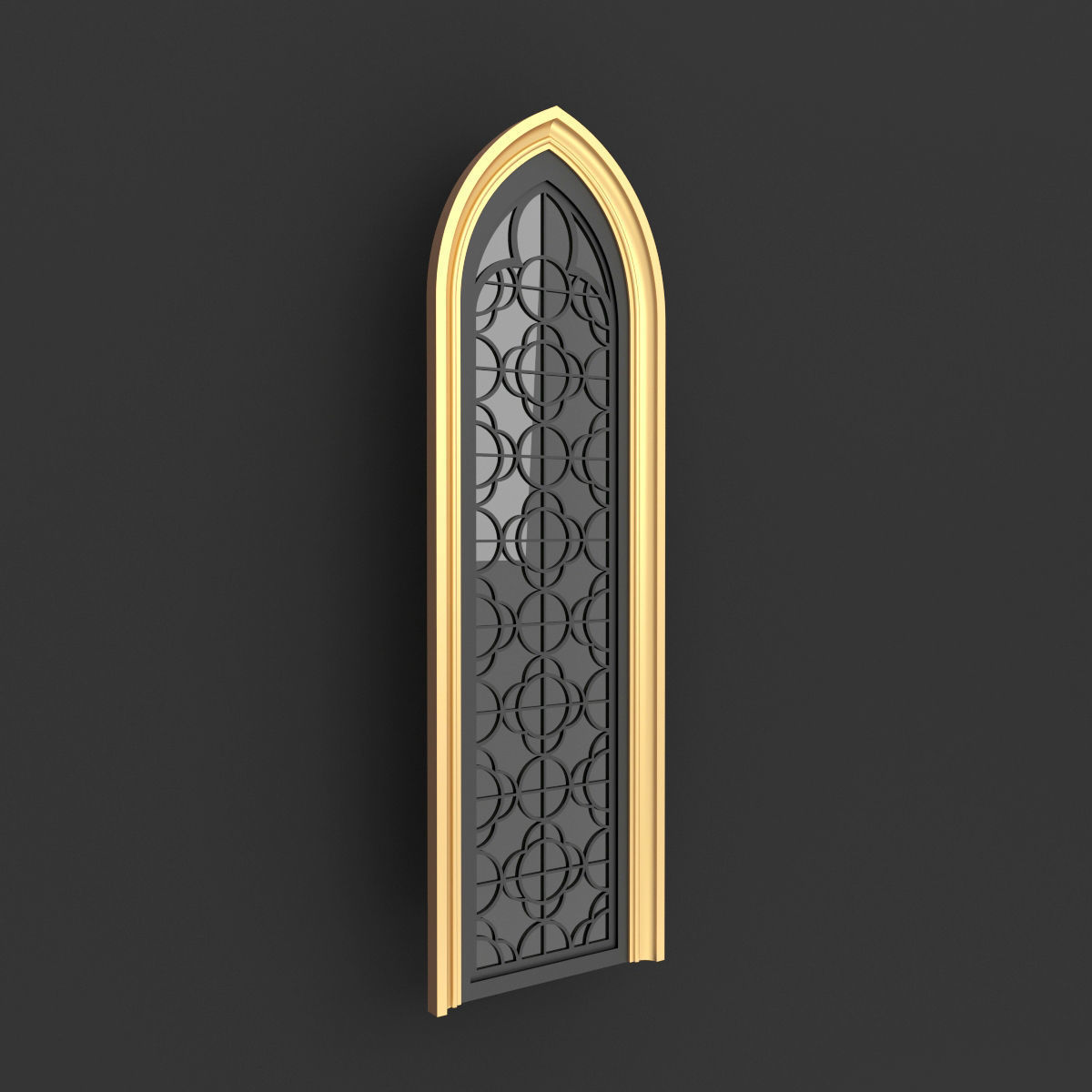 Arabic Gothic Windows 3D model_11