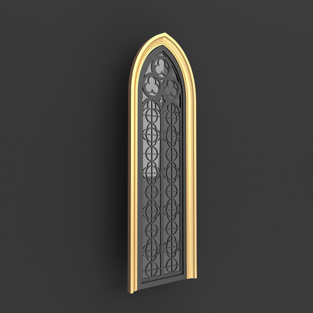 Arabic Gothic Windows 3D model_10