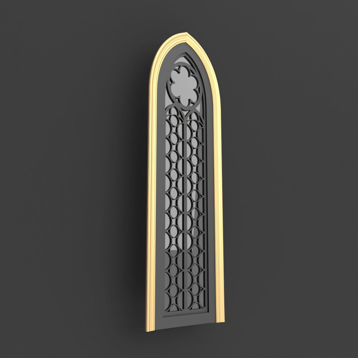 Arabic Gothic Windows 3D model_9