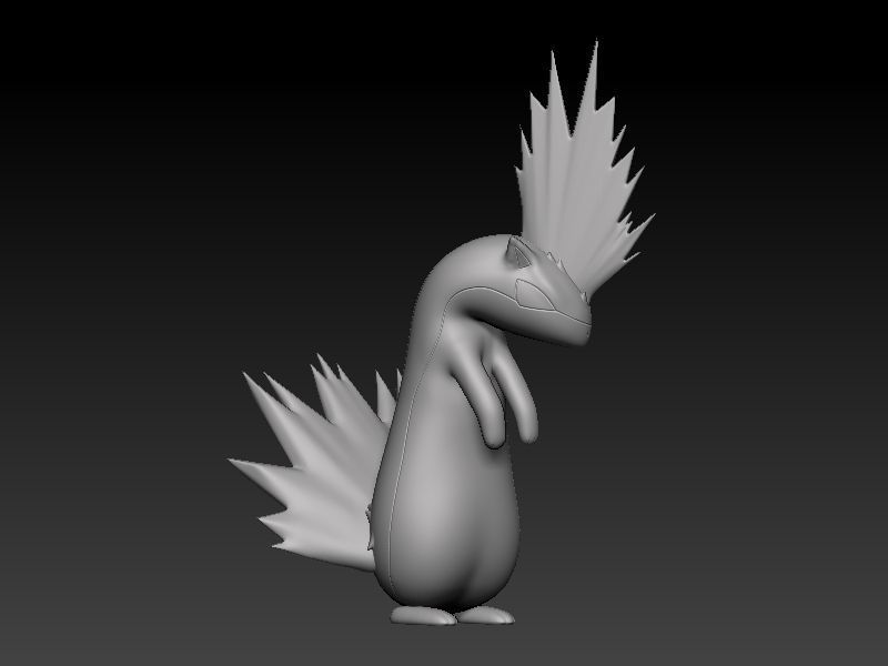 pokemon cyndaquil evolution pack 3D print model_8