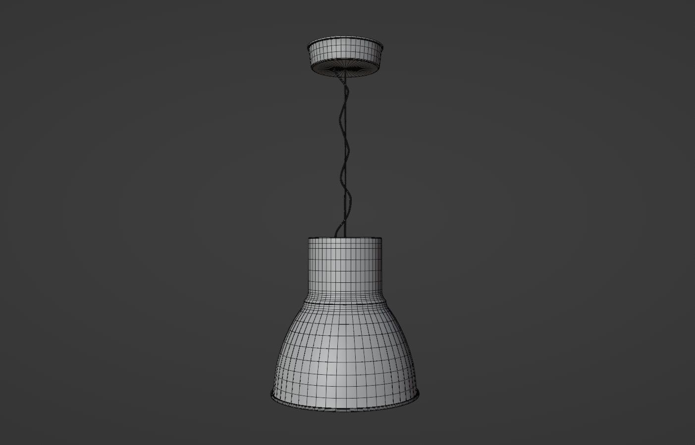 HEKTAR Ikea Pendant Lamp 3D model_4