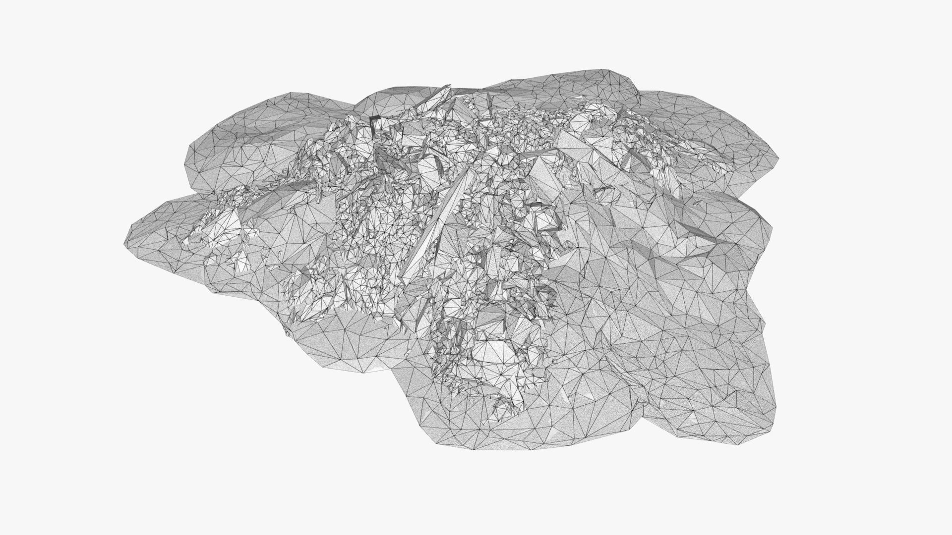 Ruin Debris Kit Rubble gravel pile 3D model_7