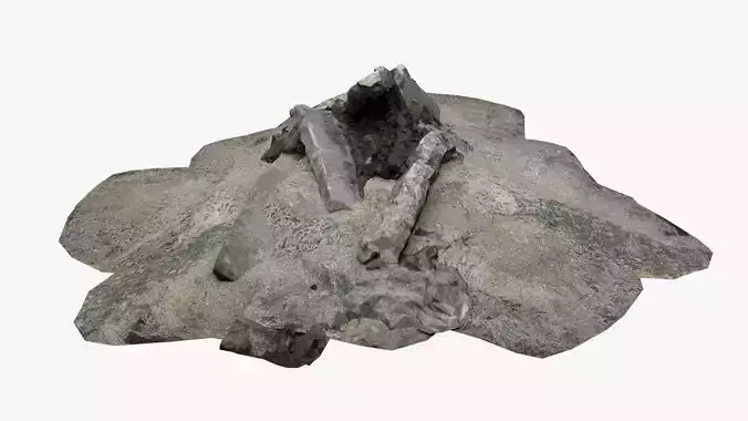 Ruin Debris Kit Rubble gravel pile