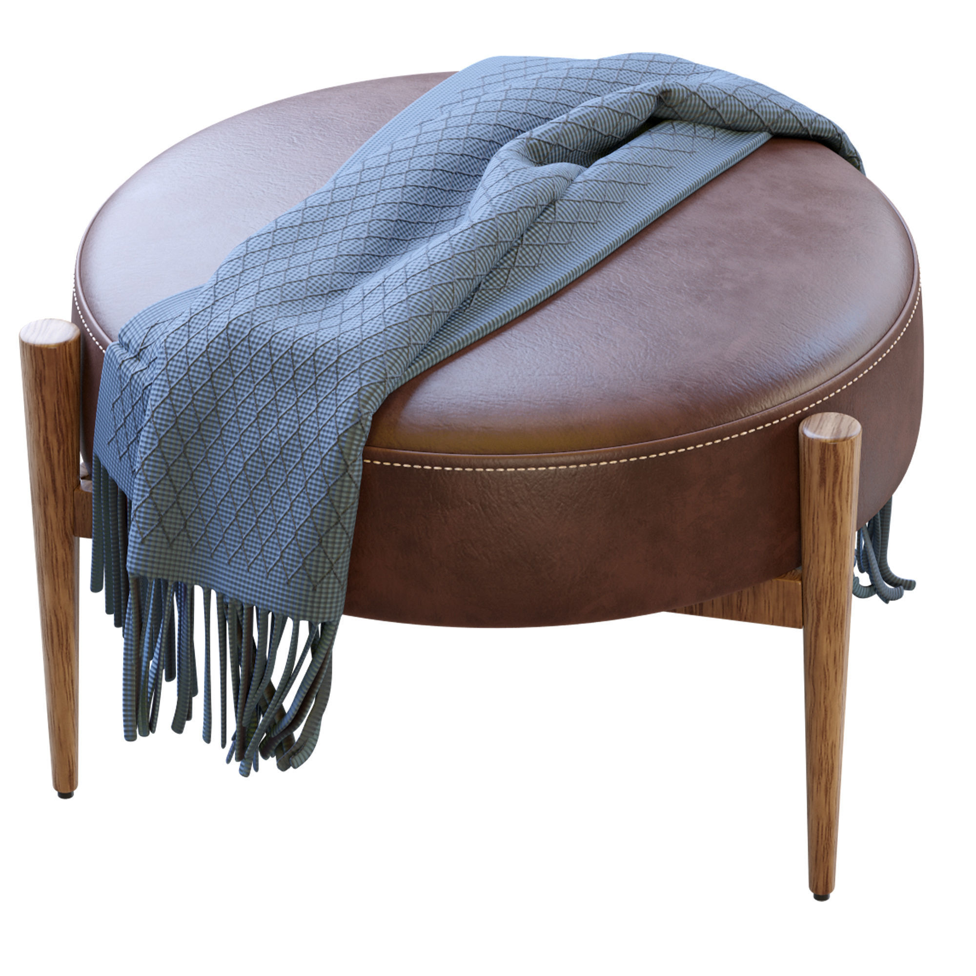 Pouf Viena 3D model_11