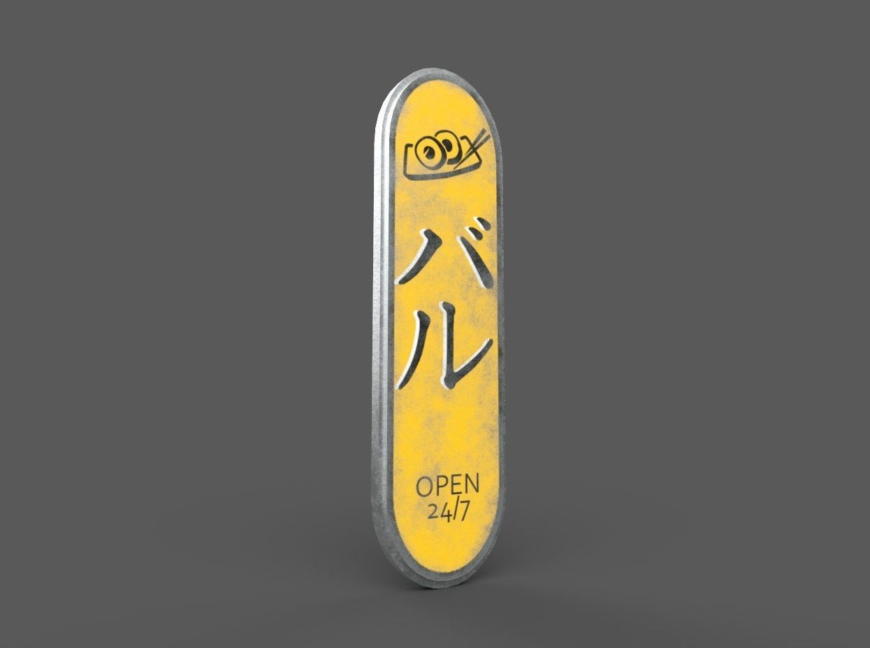 30 Neon Signs Low-poly 3D model_4