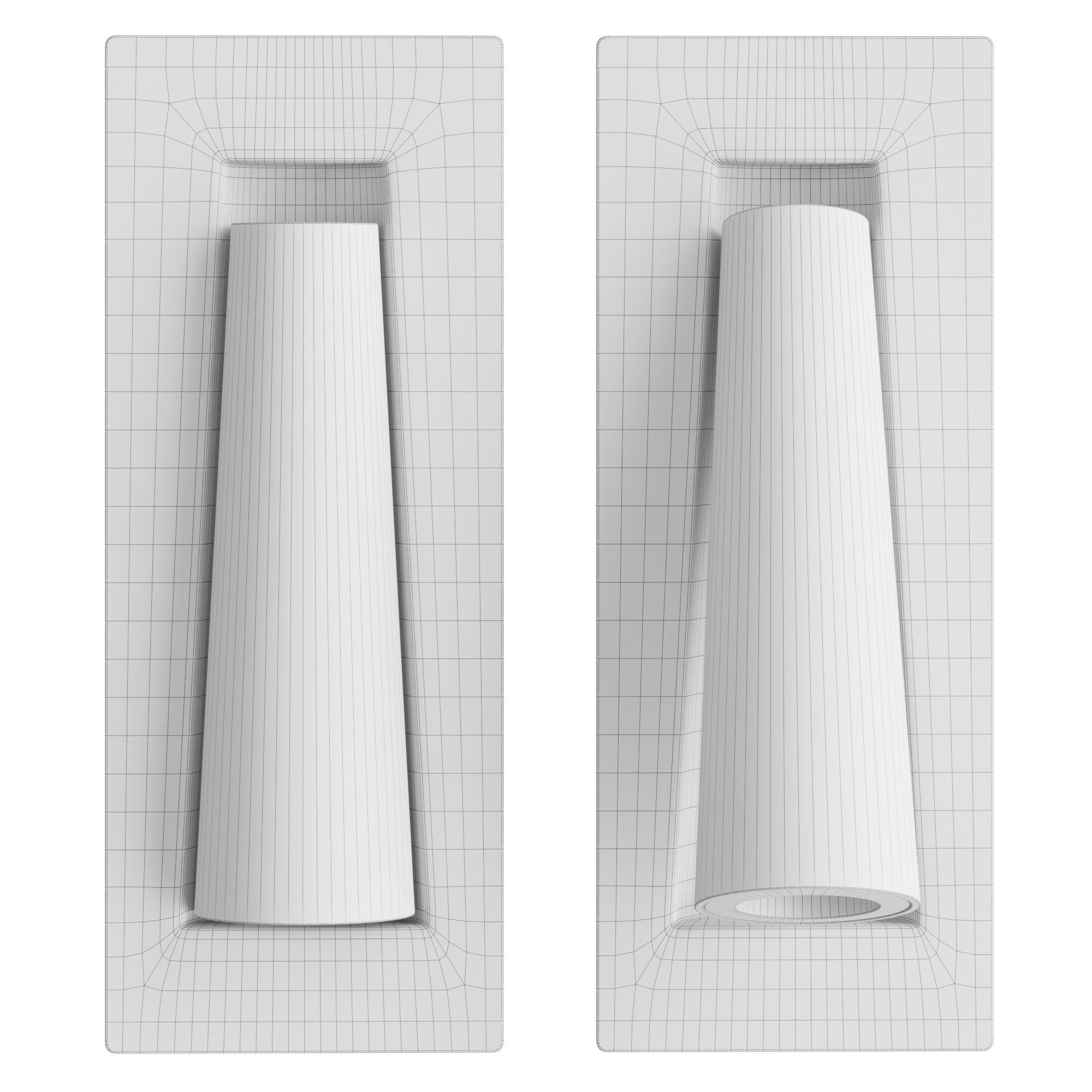 Leds C4 Gamma Recessed Wall Light 3D model CGTrader