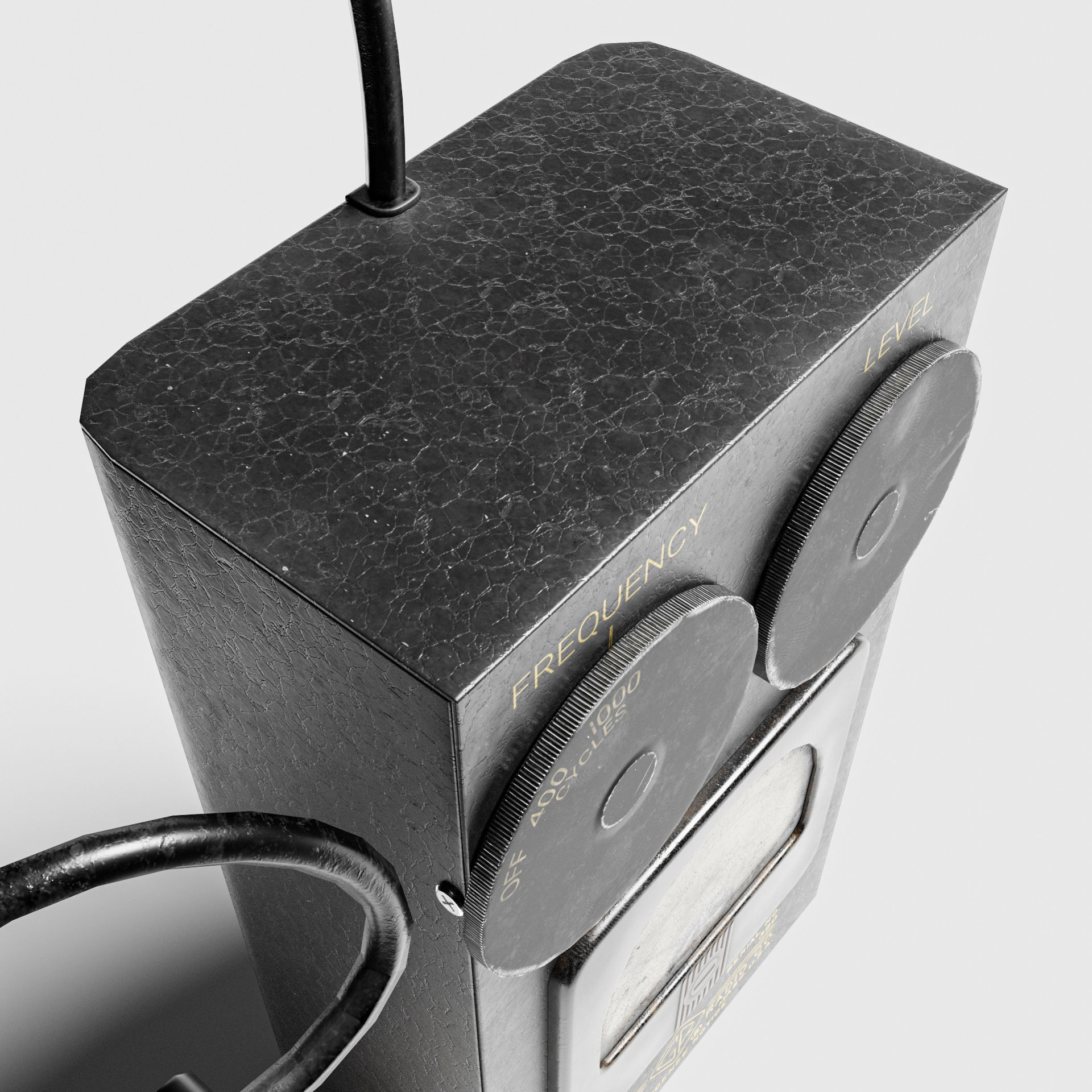 General Radio Transistor Oscillator 1307-A Low-poly 3D model_4