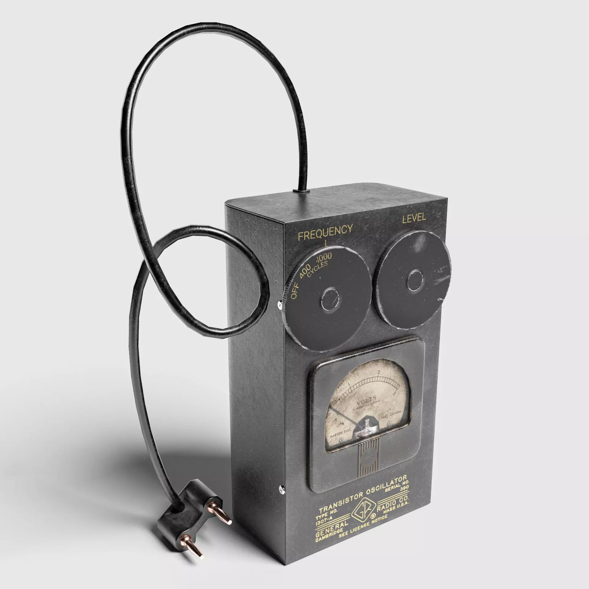 General Radio Transistor Oscillator 1307-A Low-poly 3D model_0