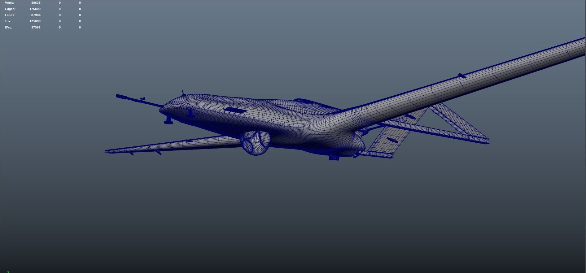 Bayraktar TB2 Low-poly 3D model_1