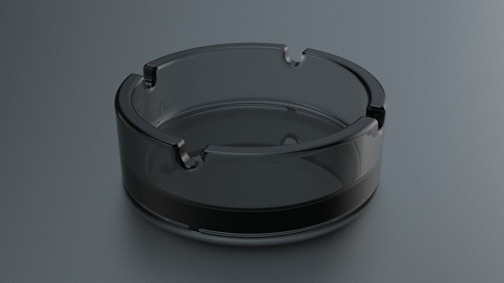 Round Ashtray - 1 3D model_4