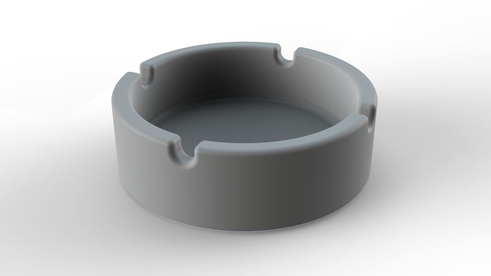 Round Ashtray - 1 3D model_6