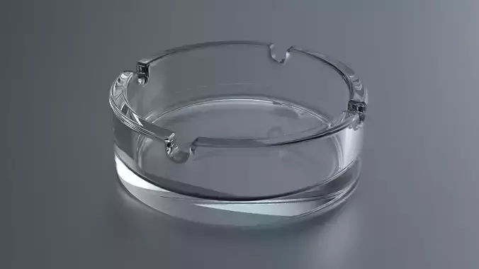 Round Ashtray - 1 3D model