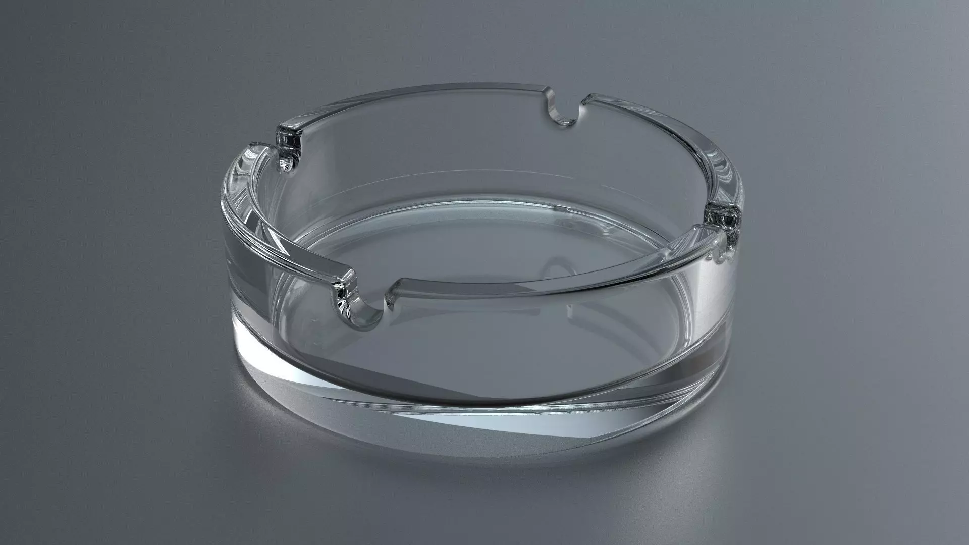 Round Ashtray - 1 3D model_0