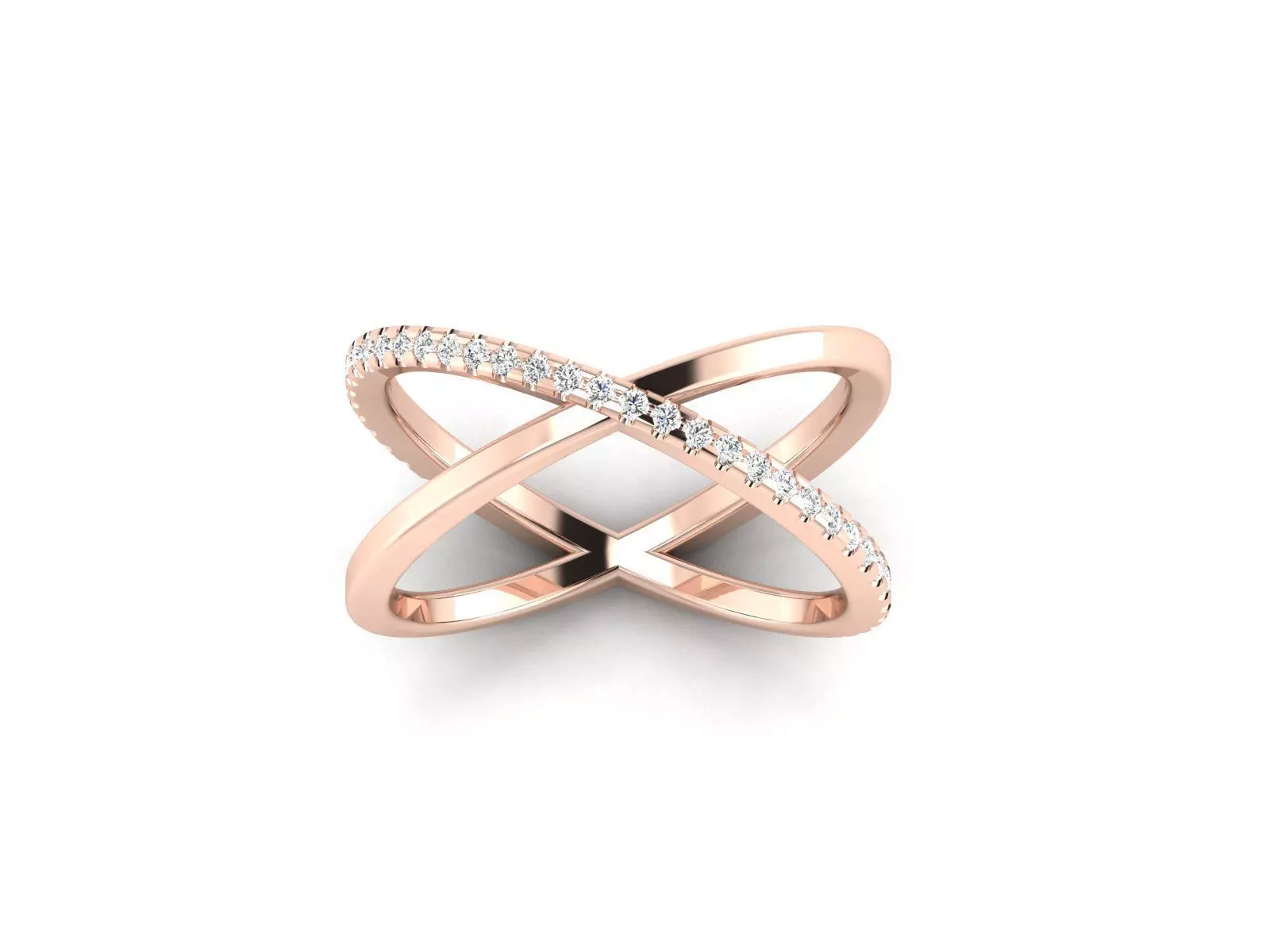 solitaire wedding engagement ring with 360 view 3D print model_0