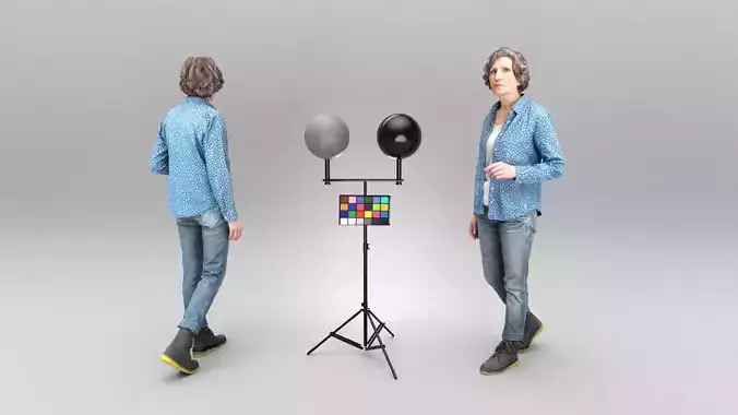 Mature woman walking 329