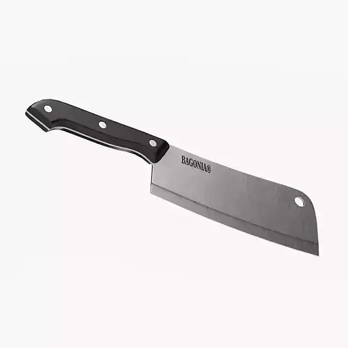 Bagonia Chopper Knife polished wood Low-poly 3D model