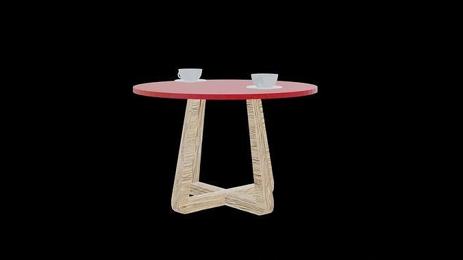 Cafe Cup Set Free low-poly 3D model