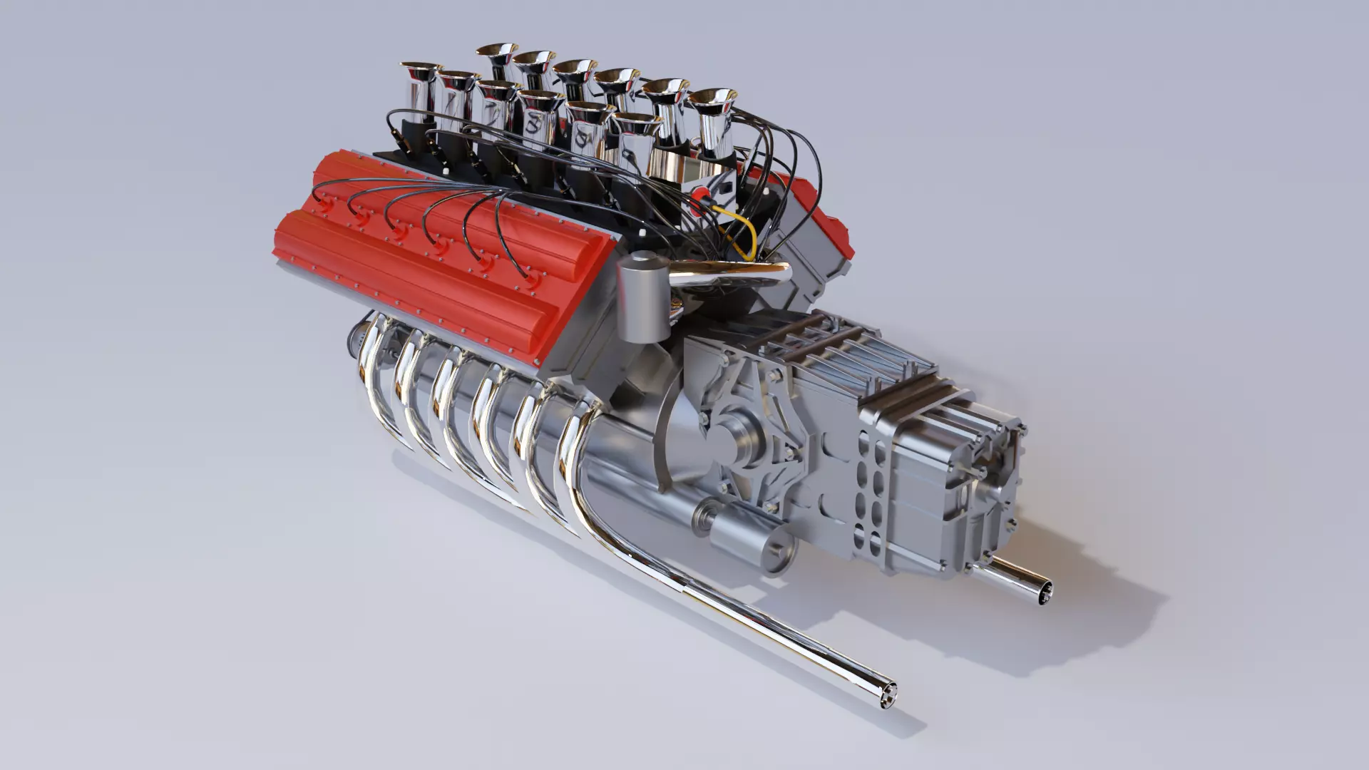 V12 car engine 3D model 3D model_0