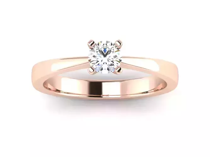 solitaire wedding engagement women ring 3dm render detail