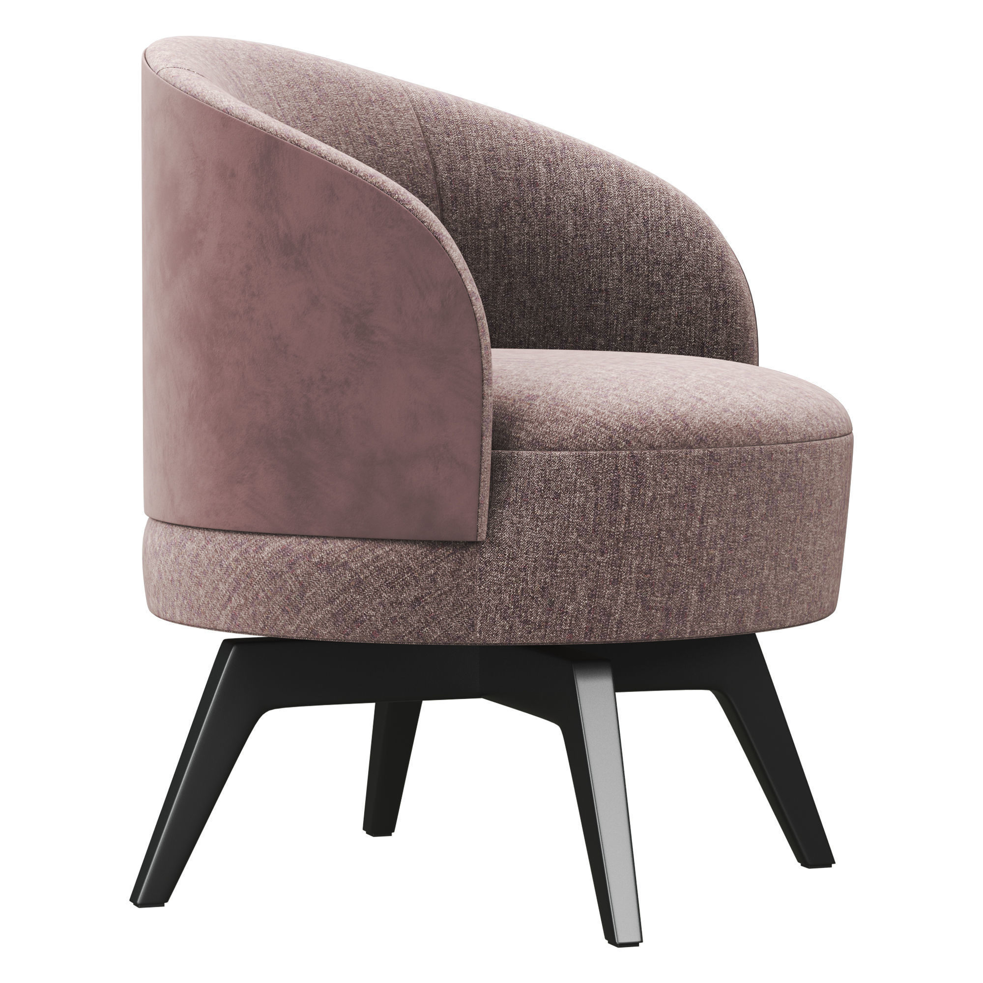 FENDI upholstered chair with legs 3D model_1