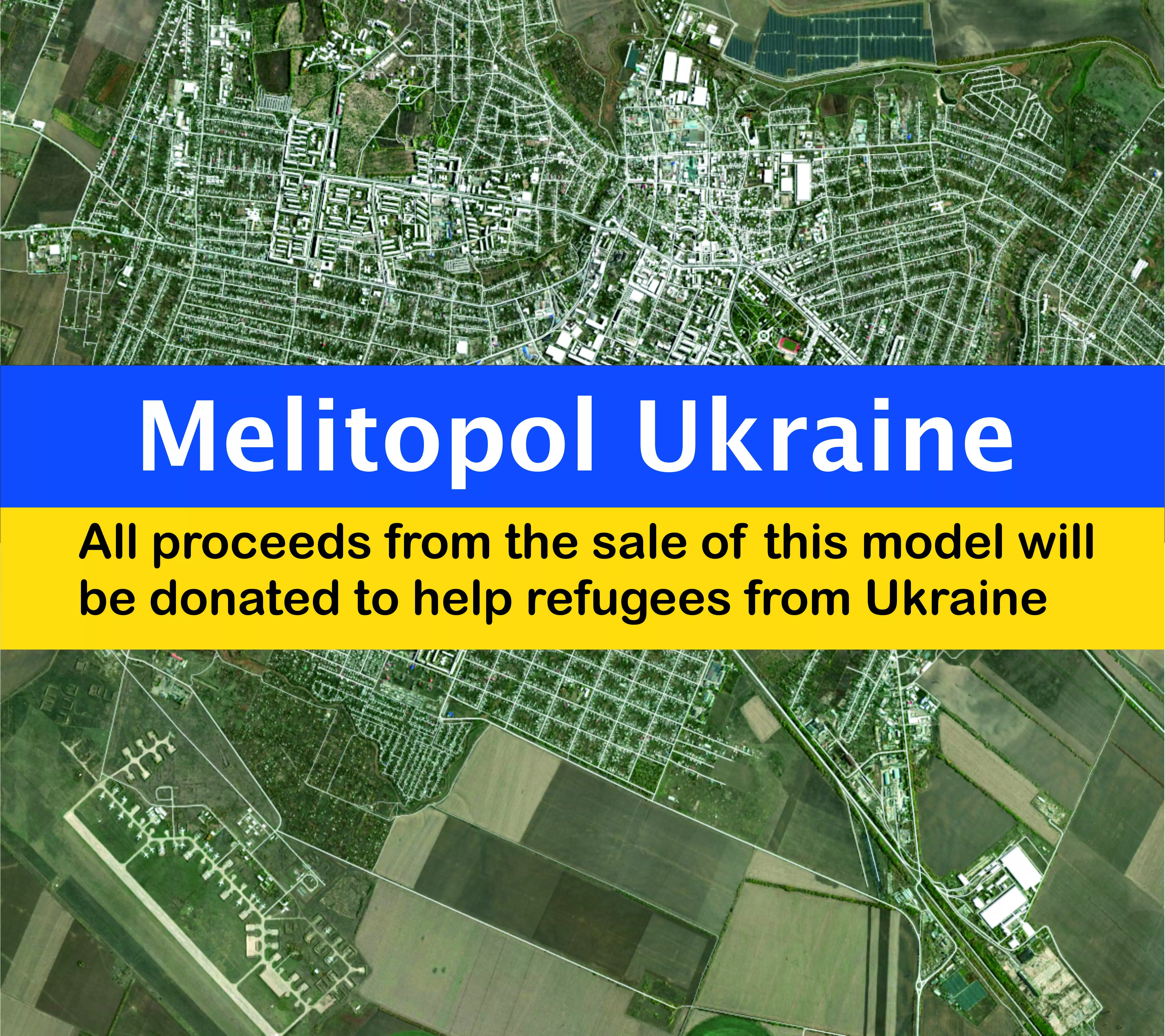 Cityscape Melitopol Ukraine 3D model