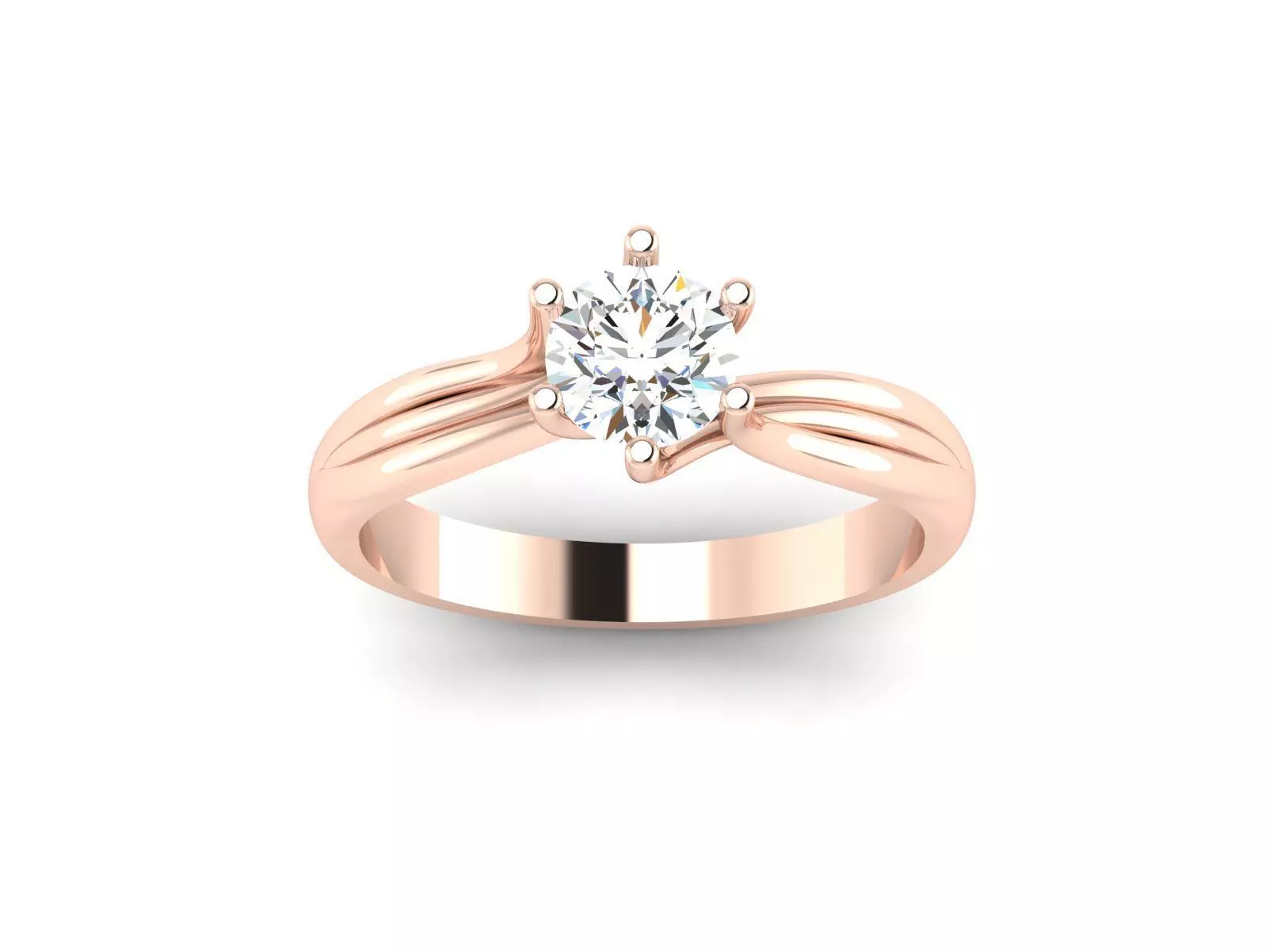 Women solitaire ring 3dm stl render detail 3D print model